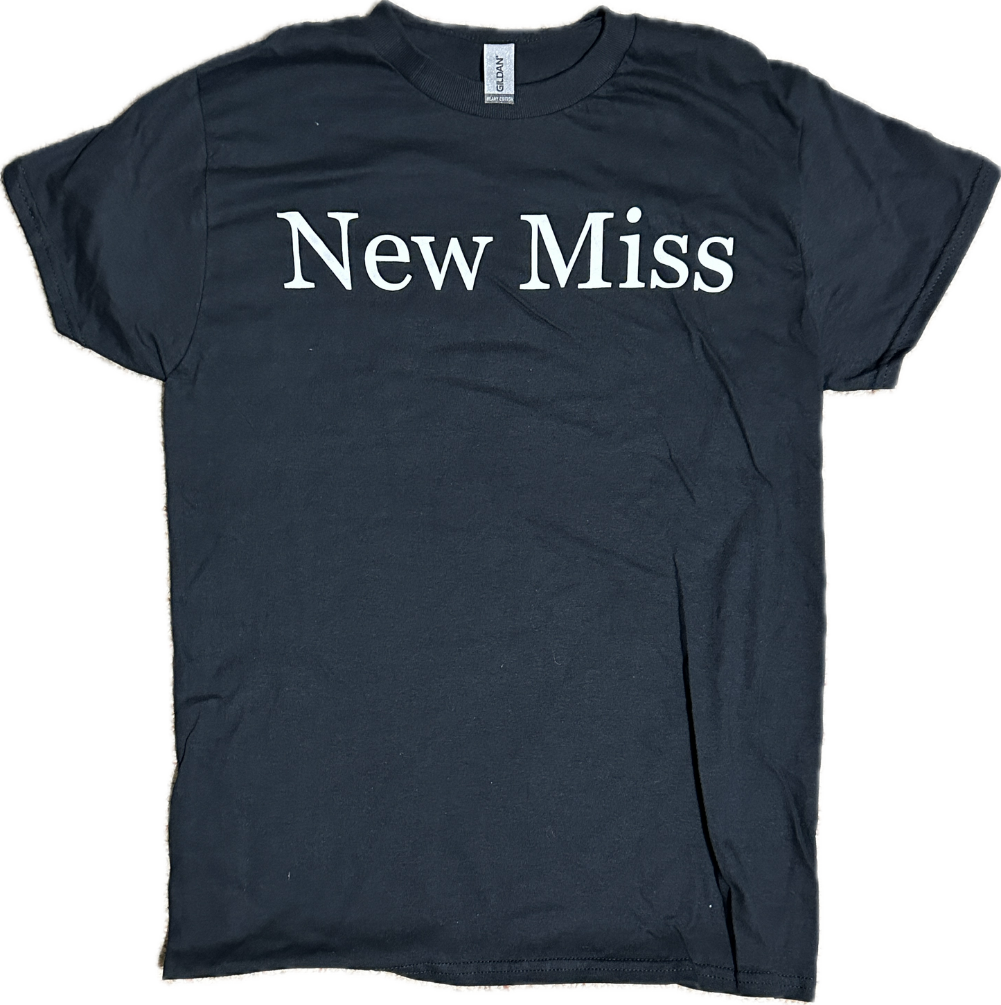 Limited Edition "New Miss" BLACK short-sleeve T-shirt (Fancy LETTERS)