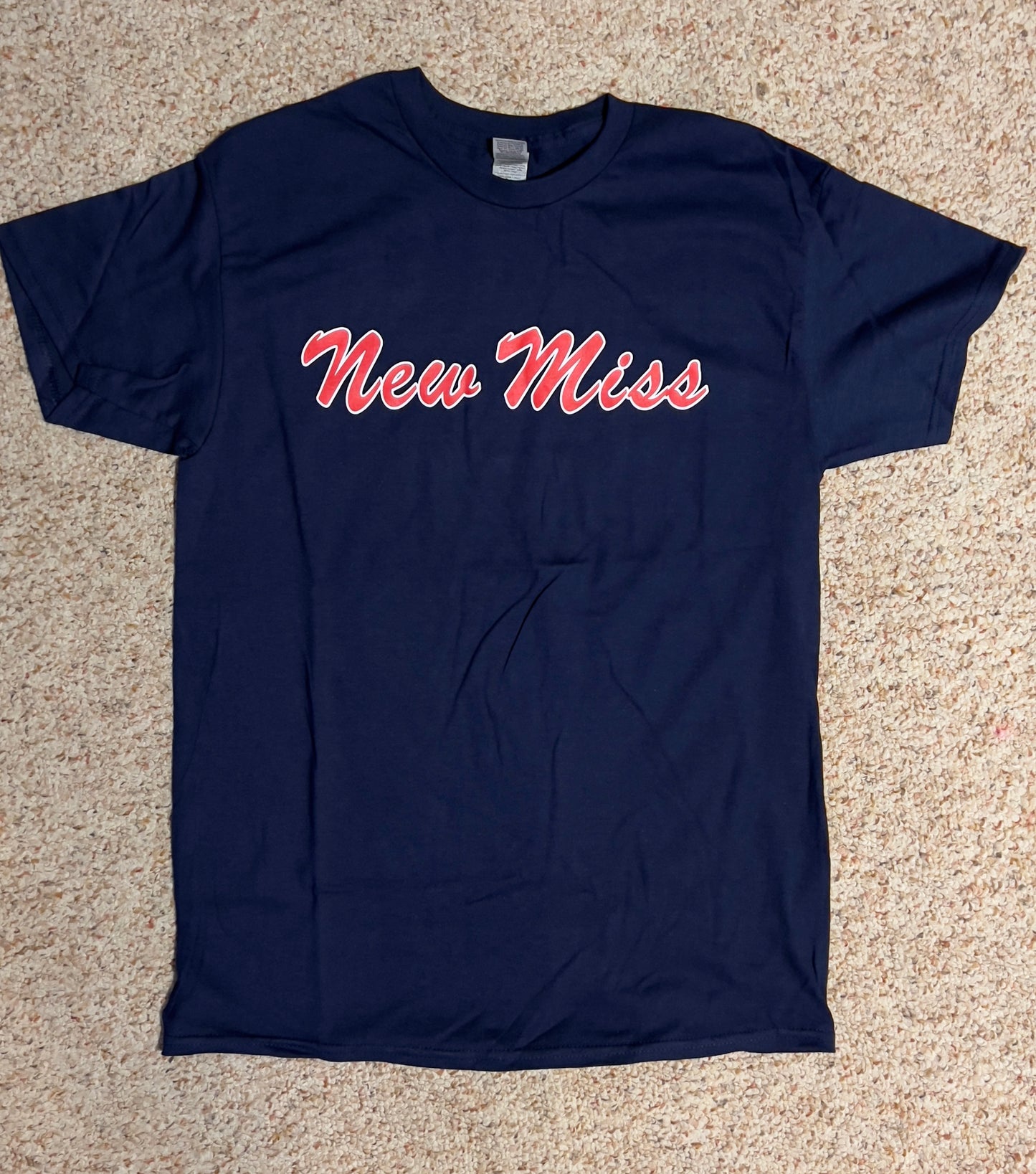 Limited Edition screed printed "New Miss Navy or Red  T-shirt