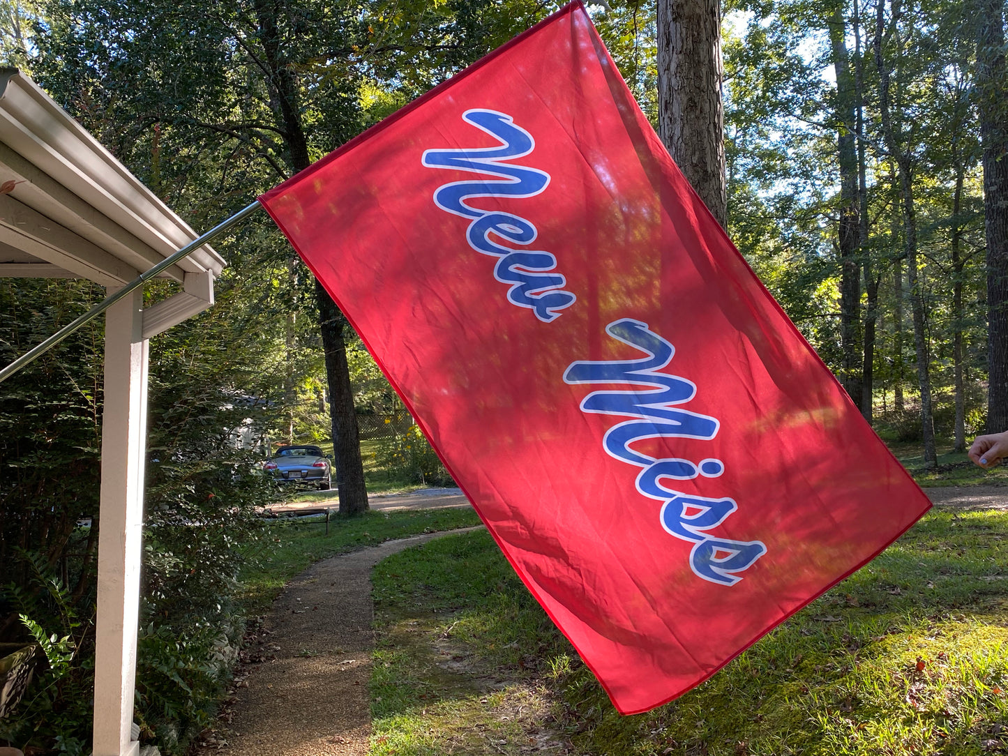 Limited Edition Red New Miss Flags- one sided printing 3x5 feet