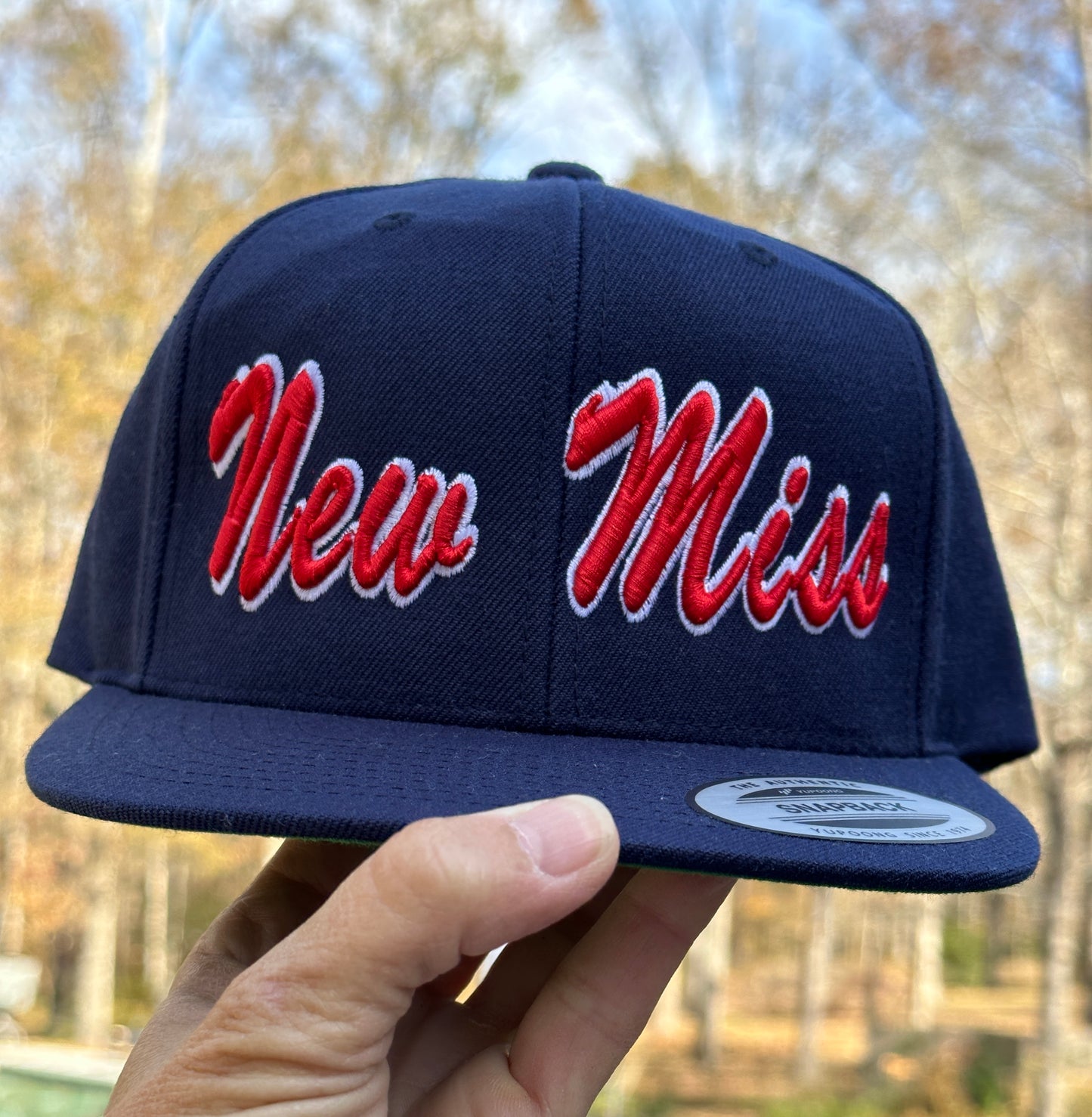 Limited Edition FLAT BRIM New Miss Baseball Hat- (with green under side of brim)-- OR NAVY BLUE FLAT BRIM CAP NOW AVAILABLE